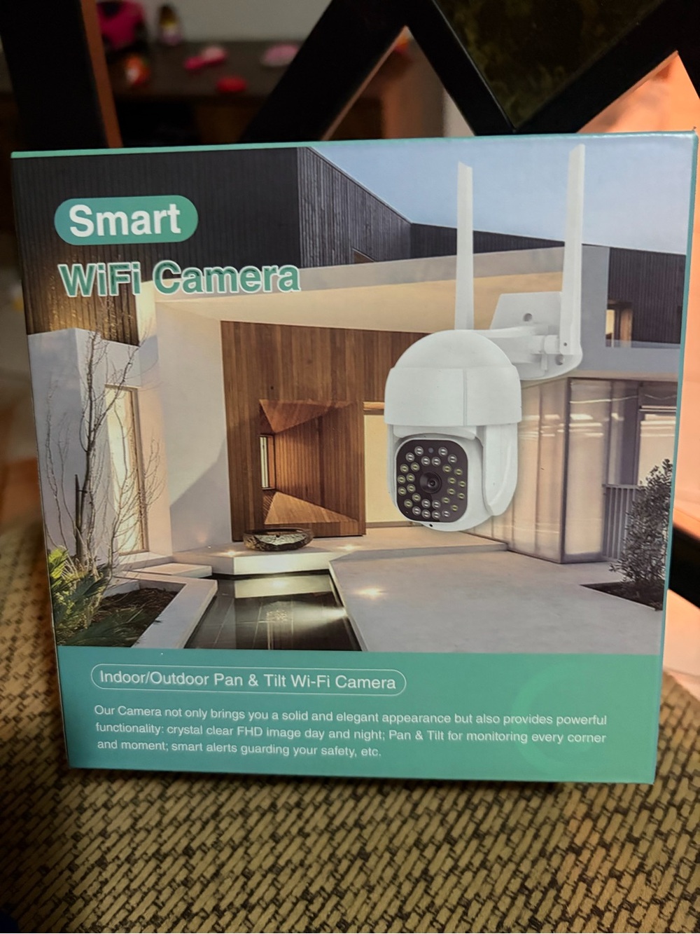 Amazon Smart WiFi Camera in White and Teal